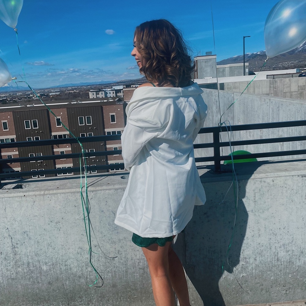 Shein White Blazer